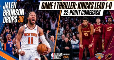 Cavaliers vs Knicks Game 1 Brunson Drops 38