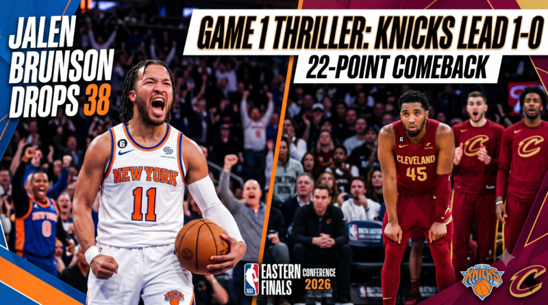 Cavaliers vs Knicks Game 1 Brunson Drops 38