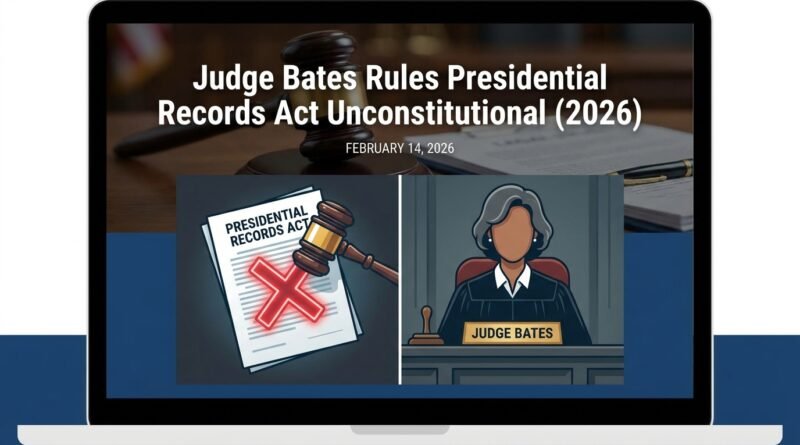 Presidential Records Act unconstitutional