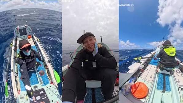 Kelsey Rowing Solo Across the Pacific Shatters World Records in Epic California-to-Hawaii Voyage