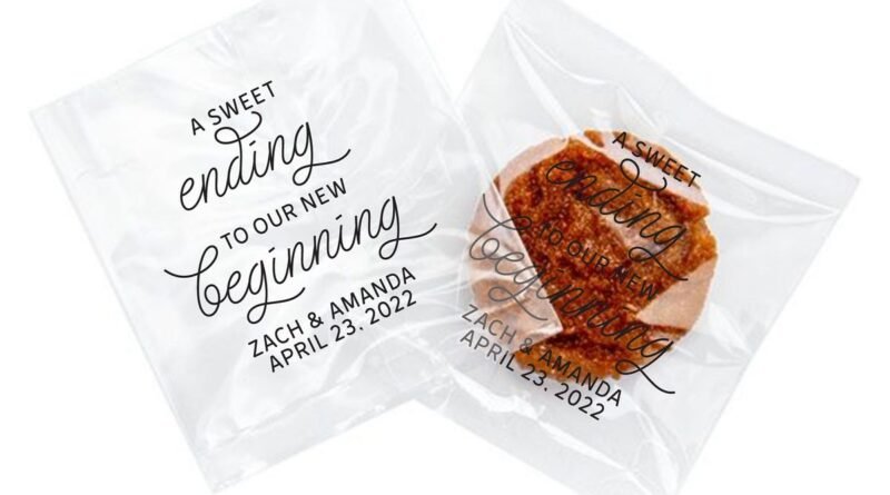 Custom clear cookie bags